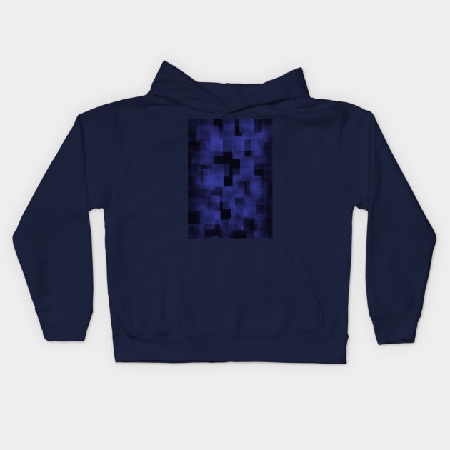 Deep Purple Abstract Kids Hoodie by Scratch